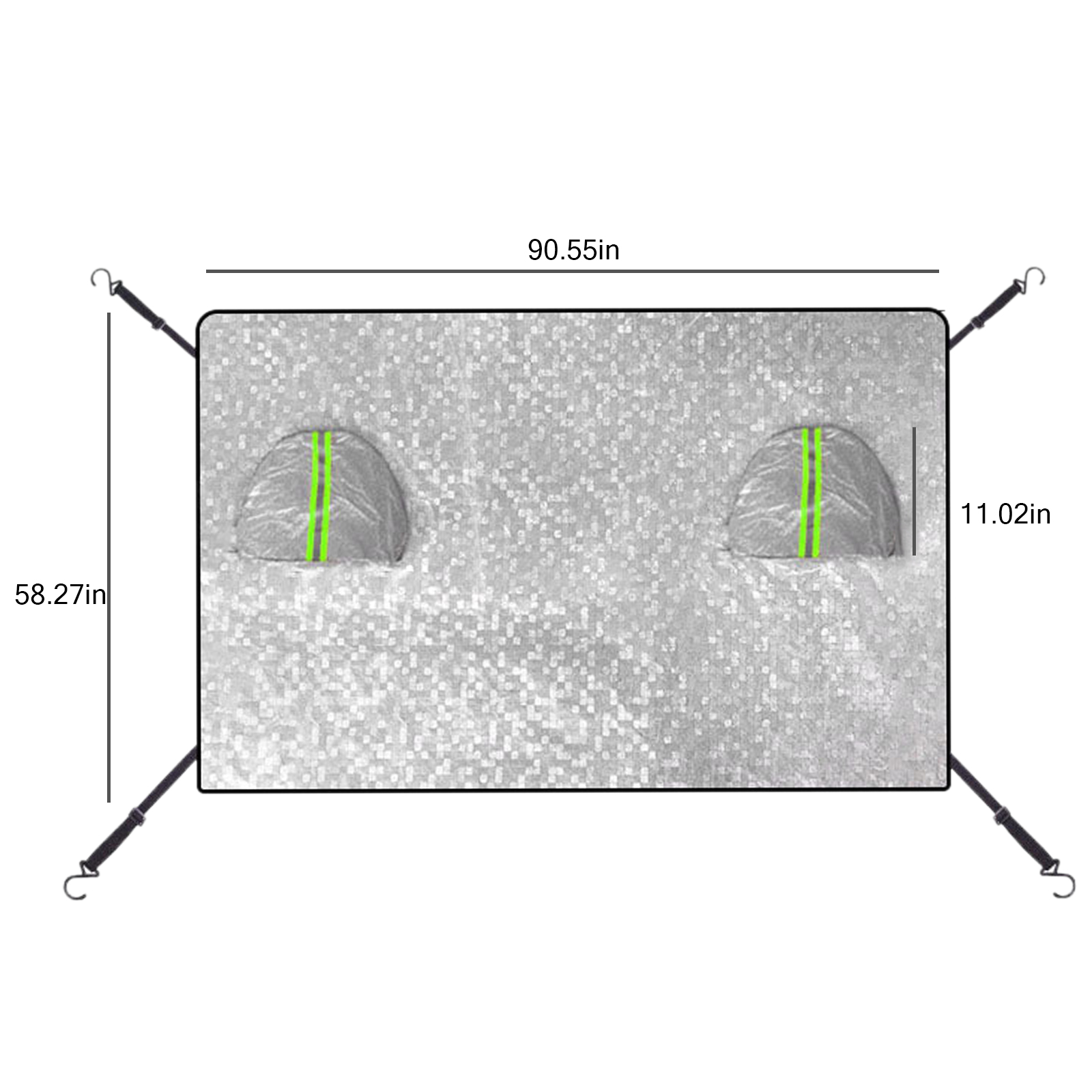 Windshield Sun Shade - العالمي زجاج سيارة مرآة عاكس غطاء