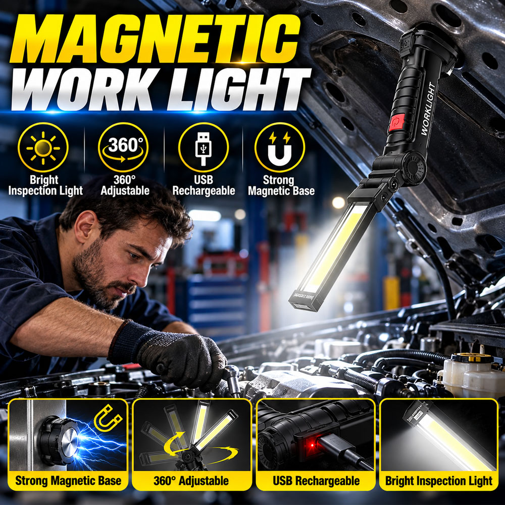 مصباح عمل LED COB قابل لإعادة  - مراجعة Car Led Light وسعره