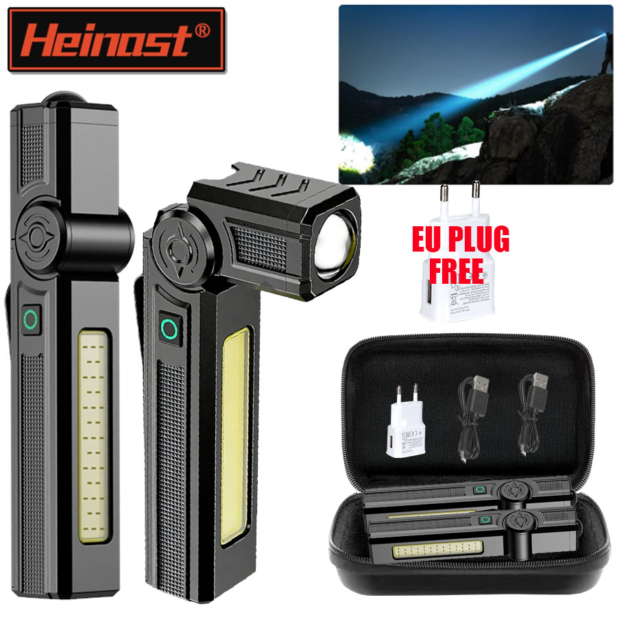 مصباح يدوي محمول COB + مصباح L - مراجعة Car Led Light وسعره