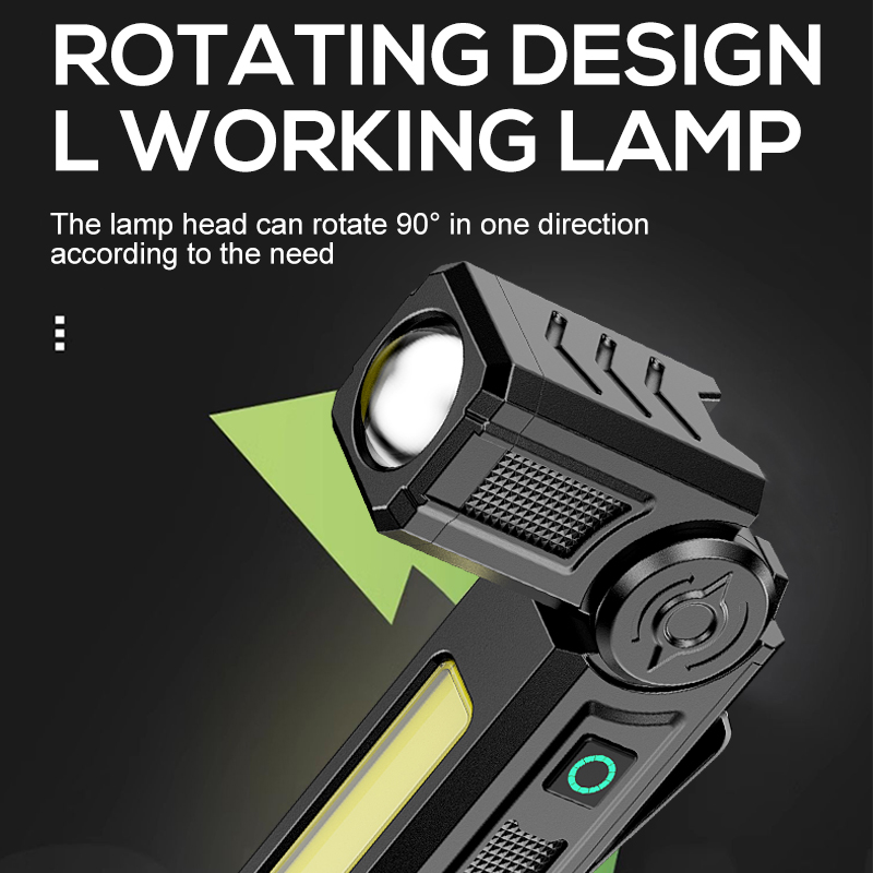 مصباح يدوي محمول COB + مصباح L - مراجعة Car Led Light وسعره