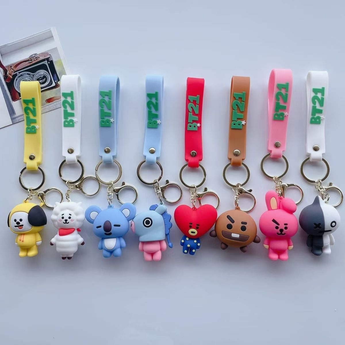 @BT21 Koya RJ Shooky Cooky Tat - مراجعة Car Accessories Japanese وسعره