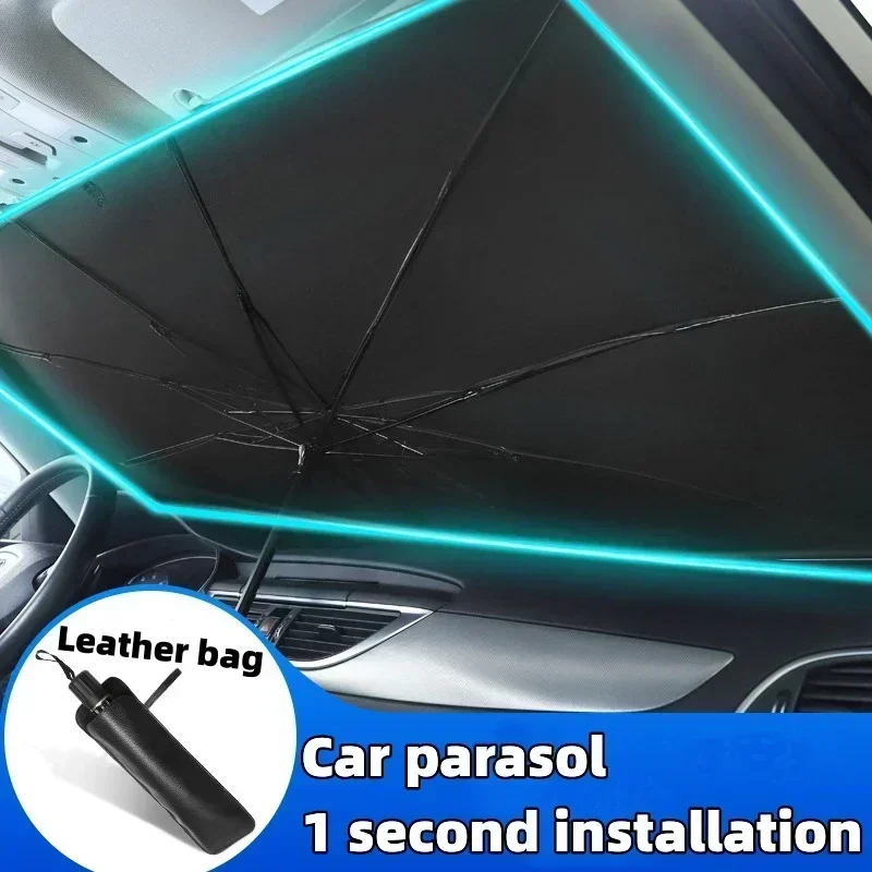 واقي شمس محمول للسيارة للزجاج  - مراجعة Windshield Sun Shade وسعره