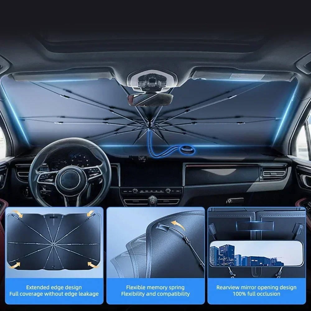 قطعة واحدة من مظلة واقية قابلة - مراجعة Windshield Sun Shade وسعره